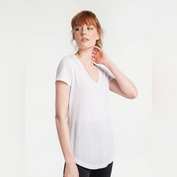 Lole Agda V-Neck Short Sleeve Size L - Picture 5 of 14